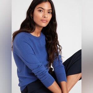 Banana Republic Italian Merino Blend Sweater in Vibrant Blue EUC